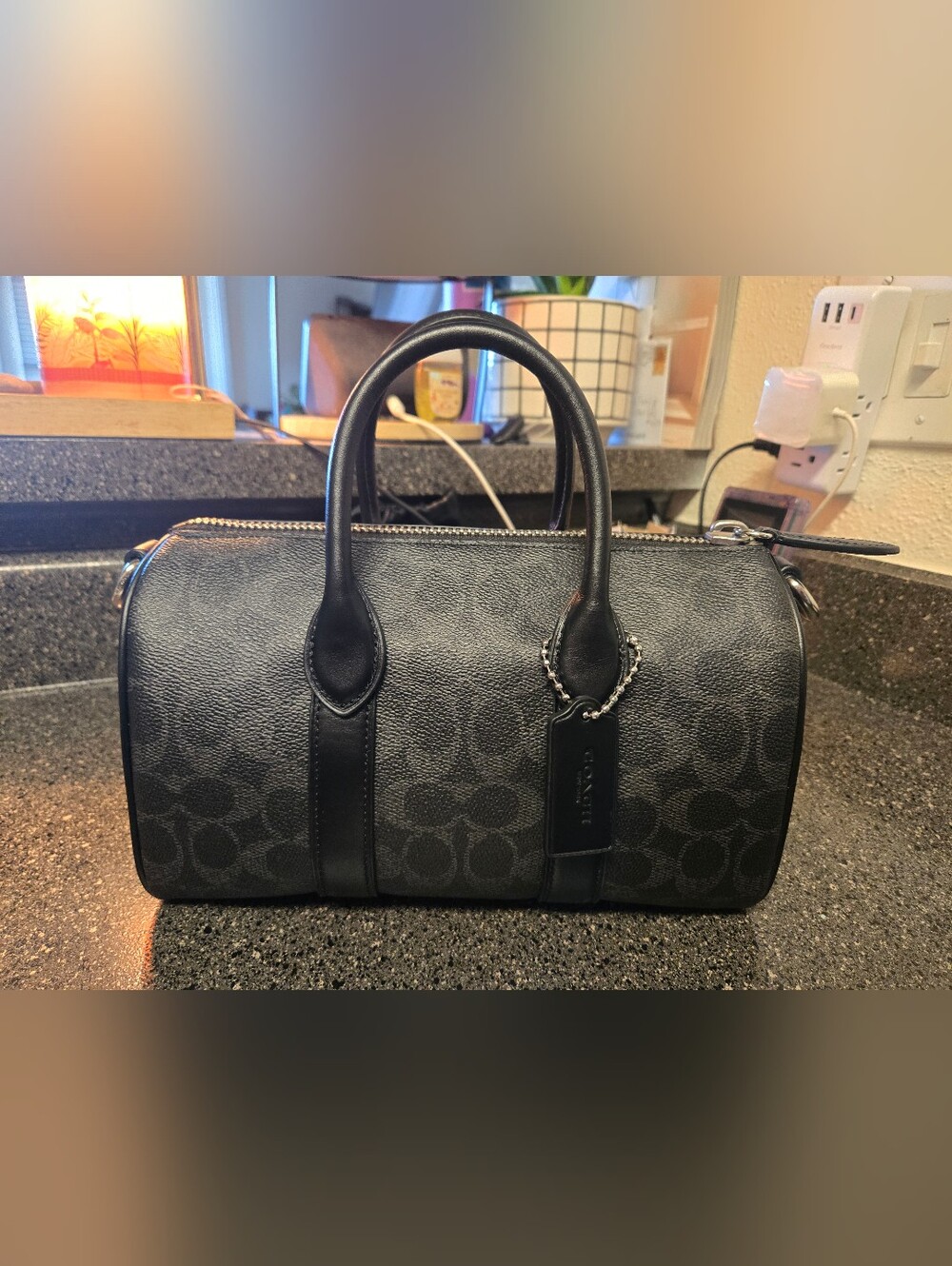 Coach Compass 25 In Signature Canvas